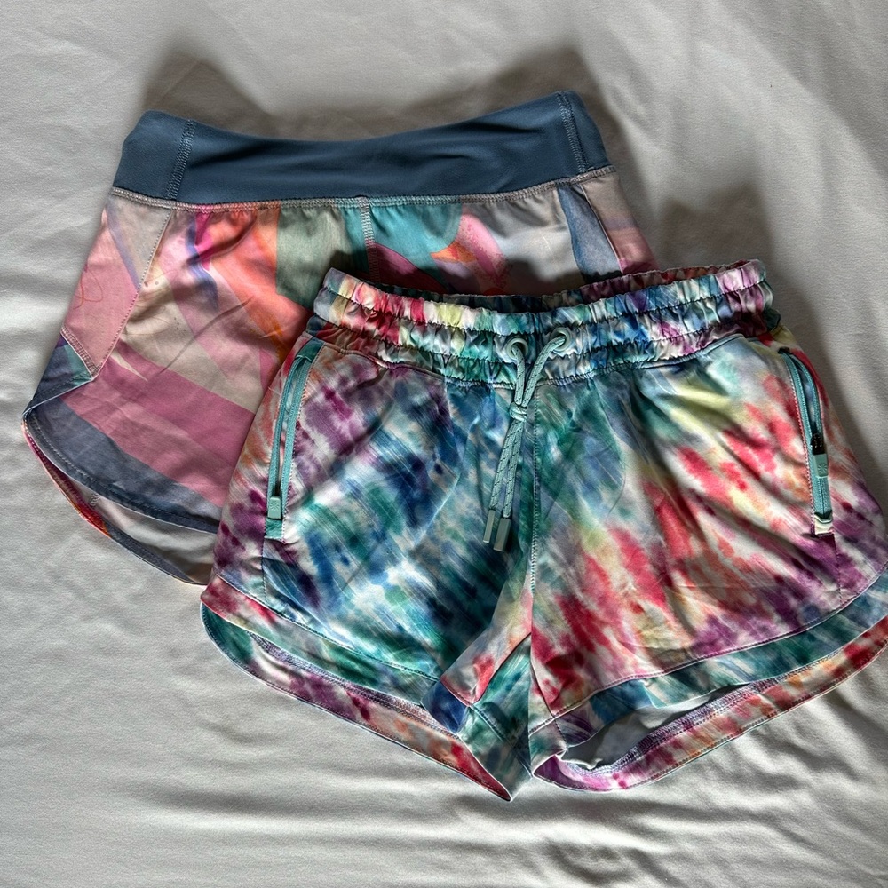 Tie-Dye Elastic-Waist Girl’s Shorts - Multicolor